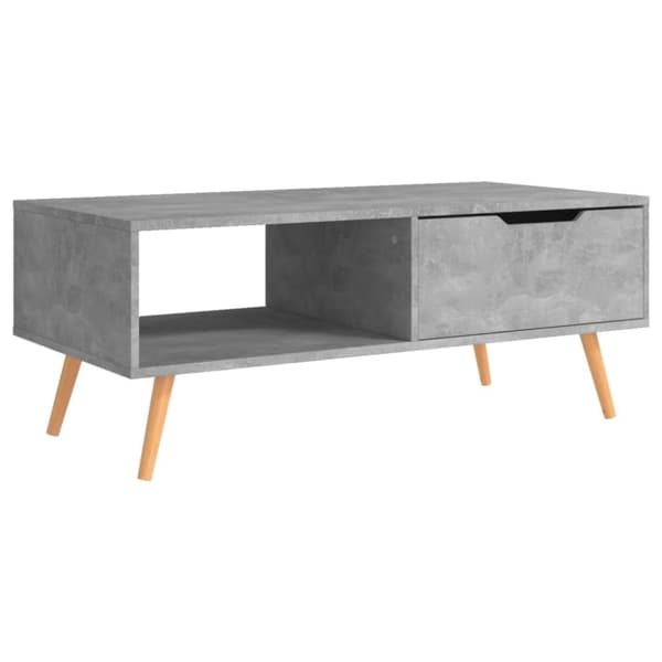 vidaXL Soffbord grå 100x49,5x43 cm spånskiva