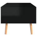 Miniatyrbild 7 av 8: vidaXL Soffbord svart högglansig 100x49,5x43 cm spånskiva