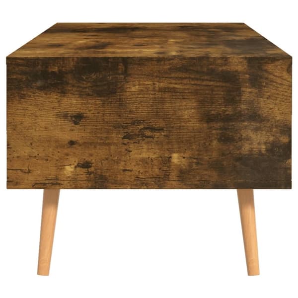 vidaXL Soffbord rökt ek 100x49,5x43 cm spånskiva