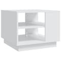 Miniatyrbilde 1 av 7: vidaXL Salongbord hvit 55x55x43 cm sponplate