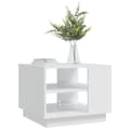 Miniatyrbillede 3 af 7: vidaXL sofabord 55x55x43 cm spånplade hvid