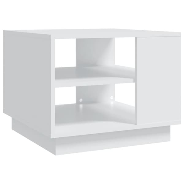 vidaXL sofabord 55x55x43 cm spånplade hvid