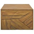 Miniatyrbilde 3 av 7: vidaXL Salongbord heltre teak erosjon-design 110x35x38 cm