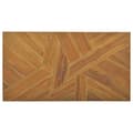 Miniatyrbilde 4 av 7: vidaXL Salongbord heltre teak erosjon-design 110x35x38 cm