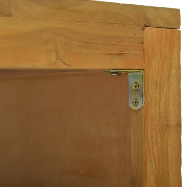 vidaXL Salongbord heltre teak erosjon-design 110x35x38 cm
