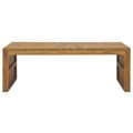 Miniatyrbilde 2 av 7: vidaXL Salongbord heltre teak erosjon-design 110x35x38 cm