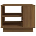 Miniatyrbillede 4 af 7: vidaXL sofabord 55x55x43 cm spånplade brun egetræsfarve
