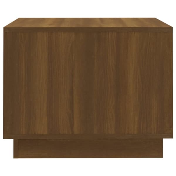 vidaXL sofabord 55x55x43 cm spånplade brun egetræsfarve