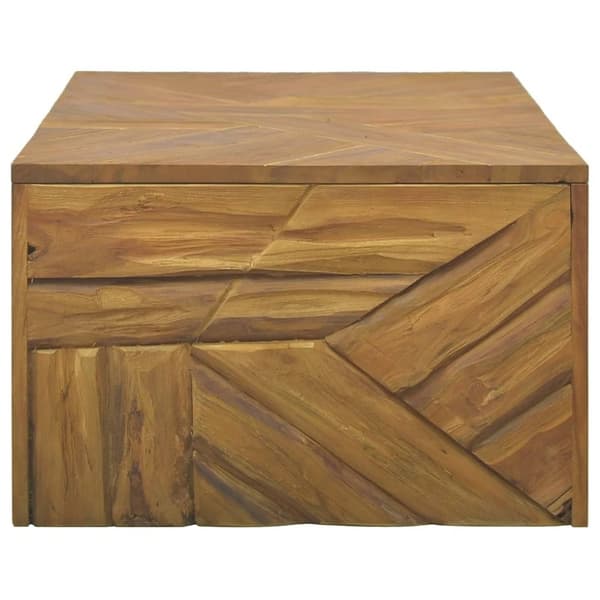 vidaXL sofabord 110x35x38 cm teaktræ eroderet finish