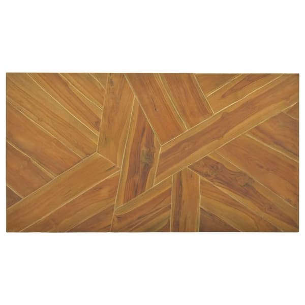 vidaXL sofabord 110x35x38 cm teaktræ eroderet finish