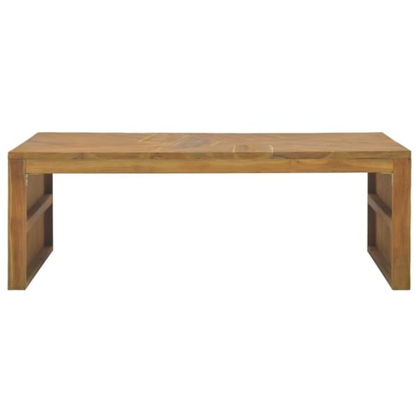 vidaXL sofabord 110x35x38 cm teaktræ eroderet finish