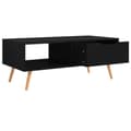 Miniatyrbillede 5 af 7: vidaXL sofabord 100x49,5x43 cm spånplade sort
