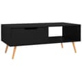 Miniatyrbillede 1 af 7: vidaXL sofabord 100x49,5x43 cm spånplade sort