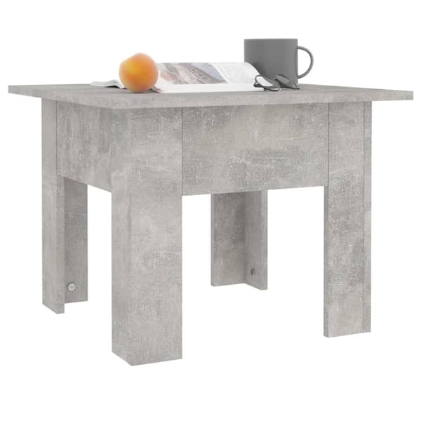 vidaXL sofabord 55x55x42 cm spånplade betongrå