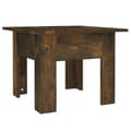 Miniatyrbillede 2 af 6: vidaXL sofabord 55x55x42 cm spånplade røget egetræsfarve