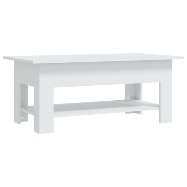 vidaXL Salongbord hvit 102x55x42 cm sponplate