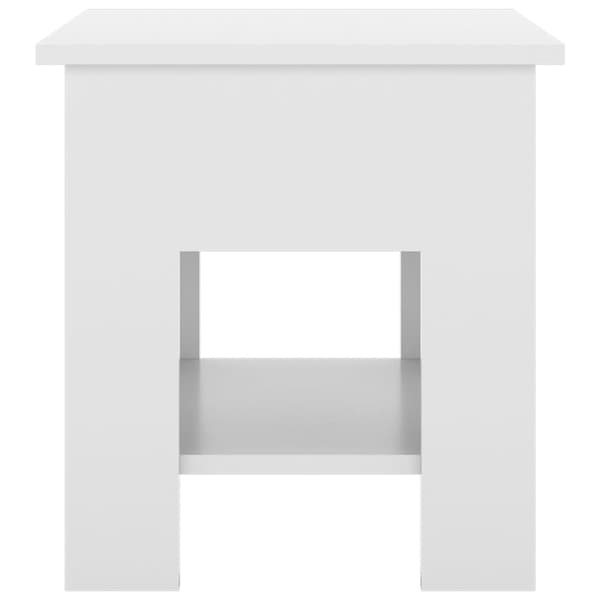 vidaXL Salongbord høyglans hvit 40x40x42 cm konstruert tre