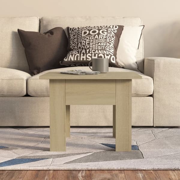 vidaXL Salongbord sonoma eik 55x55x42 cm sponplate