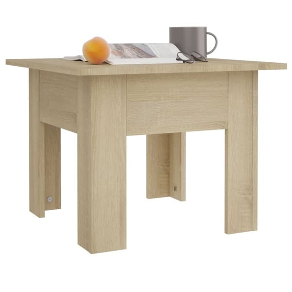 vidaXL Salongbord sonoma eik 55x55x42 cm sponplate