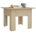 Miniatyrbilde 4 av 6: vidaXL Salongbord sonoma eik 55x55x42 cm sponplate