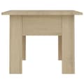Miniatyrbilde 5 av 6: vidaXL Salongbord sonoma eik 55x55x42 cm sponplate