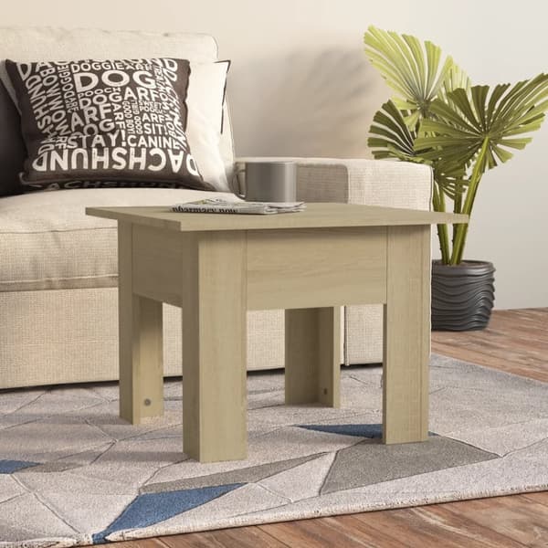 vidaXL Salongbord sonoma eik 55x55x42 cm sponplate