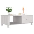 Miniatyrbild 3 av 9: vidaXL Soffbord HAMAR vit 100x55x35 cm massiv furu