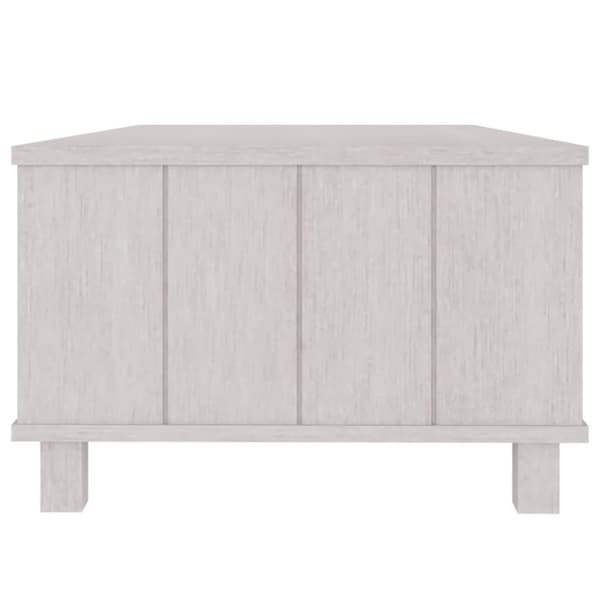vidaXL Soffbord HAMAR vit 100x55x35 cm massiv furu