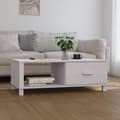 Miniatyrbild 9 av 9: vidaXL Soffbord HAMAR vit 100x55x35 cm massiv furu