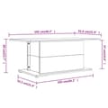 Miniatyrbilde 6 av 7: vidaXL Salongbord sonoma eik 102x55,5x40 cm sponplate