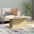 Miniatyrbilde 7 av 7: vidaXL Salongbord sonoma eik 102x55,5x40 cm sponplate