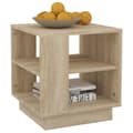 Miniatyrbillede 3 af 7: vidaXL sofabord 40x40x43 cm konstrueret træ sonoma-eg