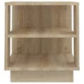 Miniatyrbillede 5 af 7: vidaXL sofabord 40x40x43 cm konstrueret træ sonoma-eg