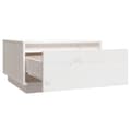 Miniatyrbilde 4 av 10: vidaXL Salongbord hvit 55x56x32 cm heltre furu