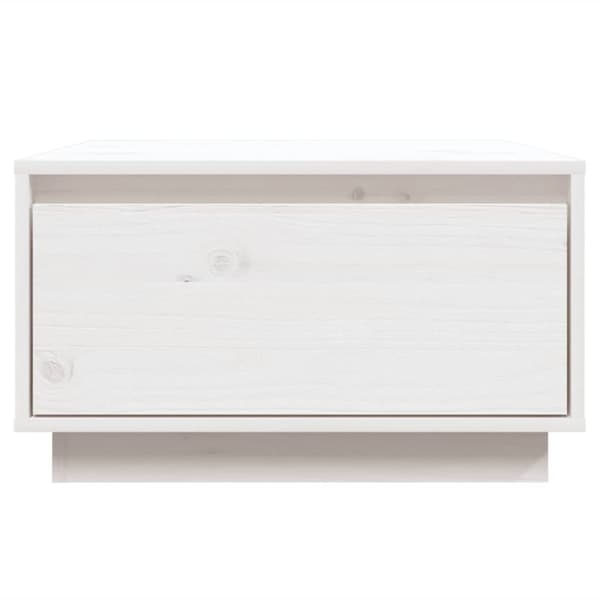 vidaXL Salongbord hvit 55x56x32 cm heltre furu