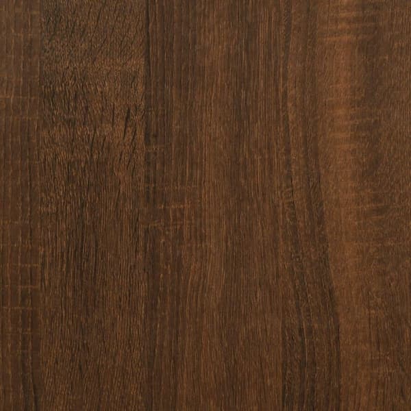 vidaXL sofabord 90x60x35 cm konstrueret træ brun egetræsfarve