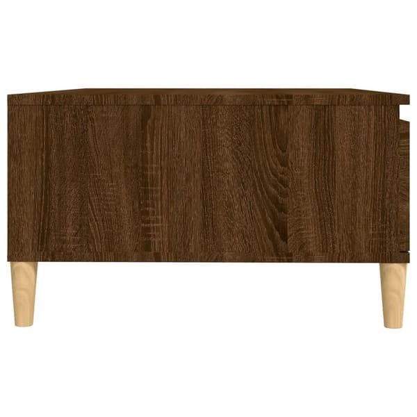 vidaXL Soffbord brun ek 90x60x35 cm konstruerat trä