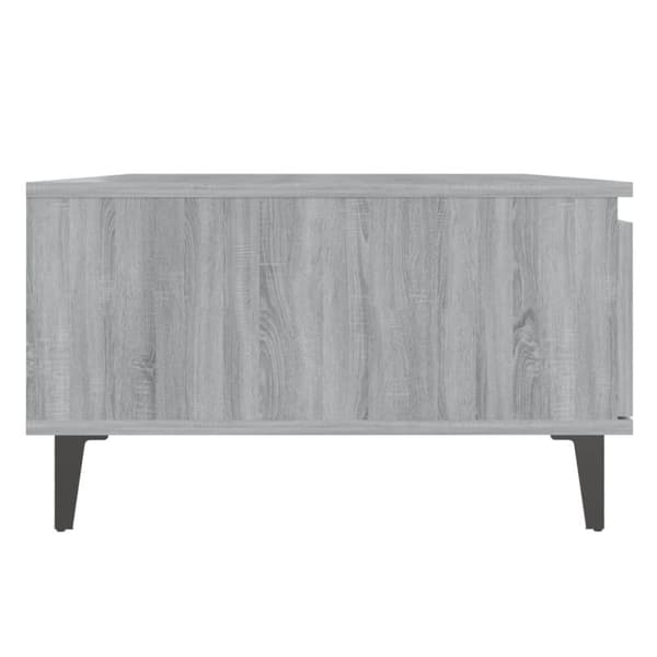 vidaXL sofabord 90x60x35 cm spånplade grå sonoma-eg