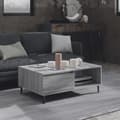 Miniatyrbillede 1 af 8: vidaXL sofabord 90x60x35 cm spånplade grå sonoma-eg