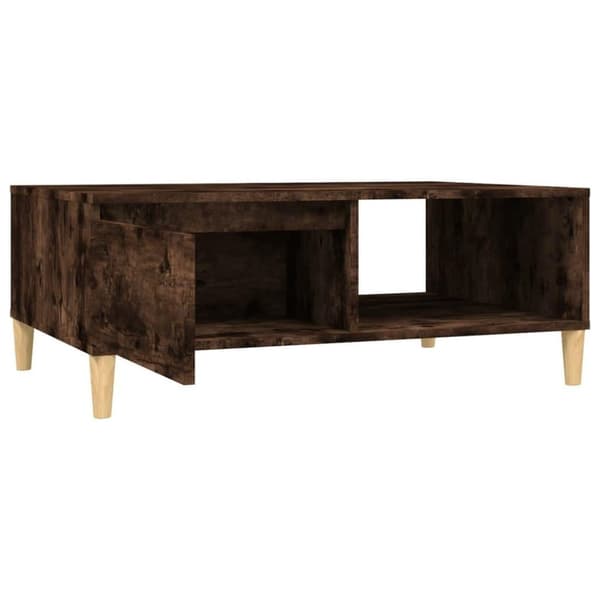 vidaXL Soffbord rökfärgad ek 90x60x35 cm konstruerat trä
