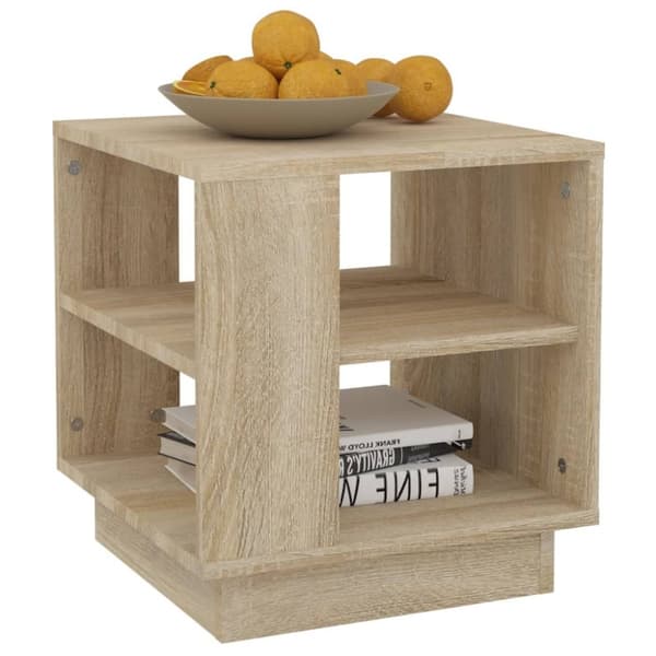 vidaXL Salongbord sonoma eik 40x40x43 cm konstruert tre