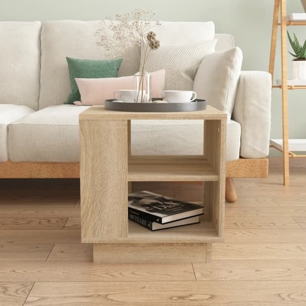 vidaXL Salongbord sonoma eik 40x40x43 cm konstruert tre