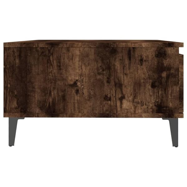 vidaXL Salongbord røkt eik 90x60x35 cm konstruert tre