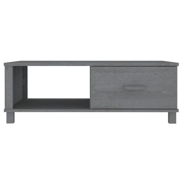 vidaXL Salongbord HAMAR mørkegrå 100x55x35 cm heltre furu