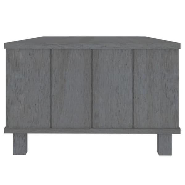 vidaXL Salongbord HAMAR mørkegrå 100x55x35 cm heltre furu