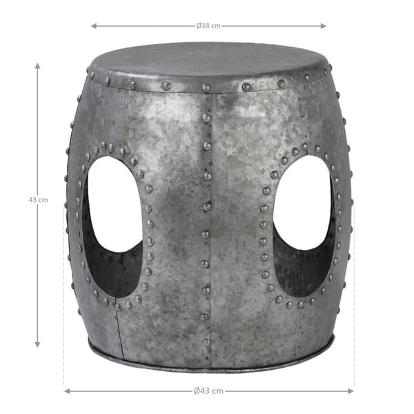 Sidebord Stue bord Sofabord Sofabord Sofabord Sølv Ø 38 cm