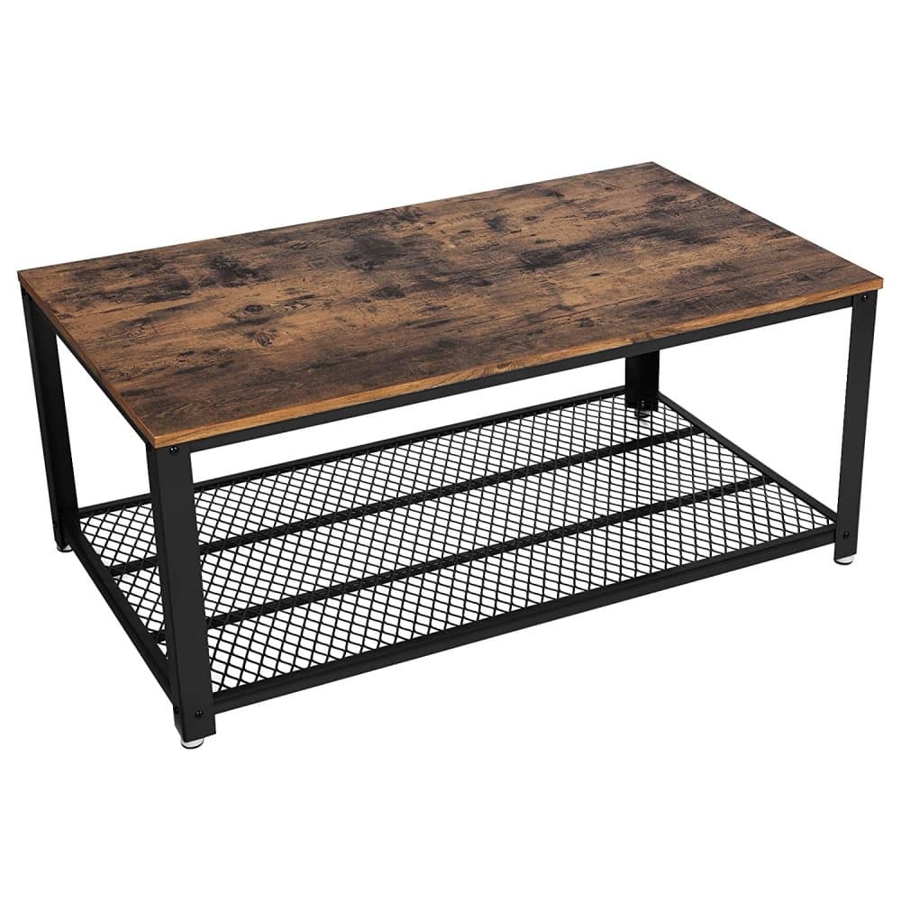 Vintage soffbord / cocktailbord mörkbrunt - 106,2 x 60,2 x 45 cm