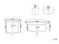 Miniatyrbillede 3 af 8: Sofaborde Beton Grå Sort Metal Stel Sæt 80 / 50 cm Dekorative Runde Indskudsborde Industrielt Design Sideborde Stue Tilbehør Inspiration