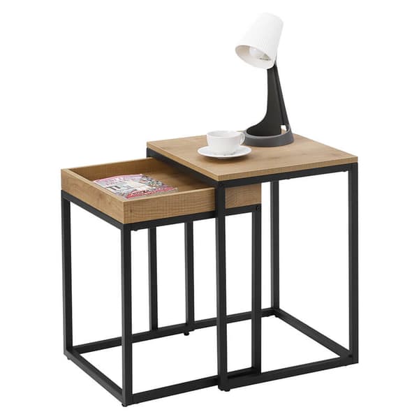 Sohvapöytäsetti - teollisuus - 45x40x55 cm - 40x38x51 cm