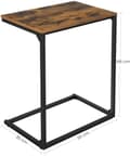 Miniatyrbillede 3 af 7: Sidebord industrielt - bærbart bord - 55x35x66 cm